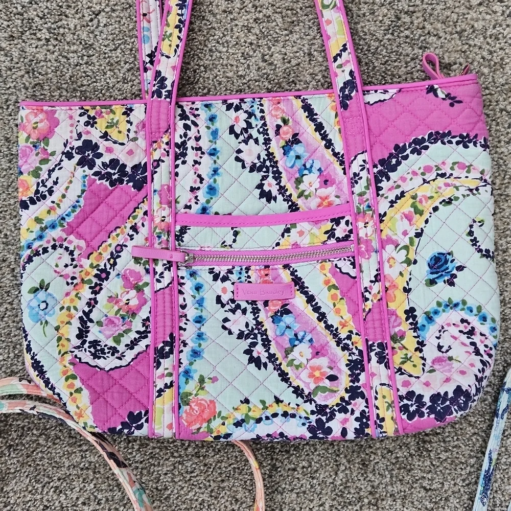 LOT Vera Bradley Tote Bags Turtle Dream Wildflower Paisley Rainforest Lily RARE